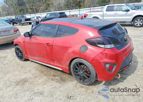 2013 Hyundai Veloster Turbo z USA, uszkodzony, nr VIN KMHTC6AE0DU124717